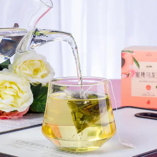 
small custom packaging oolong flavor tea, Triangle individual tea bags peach flavor tea 