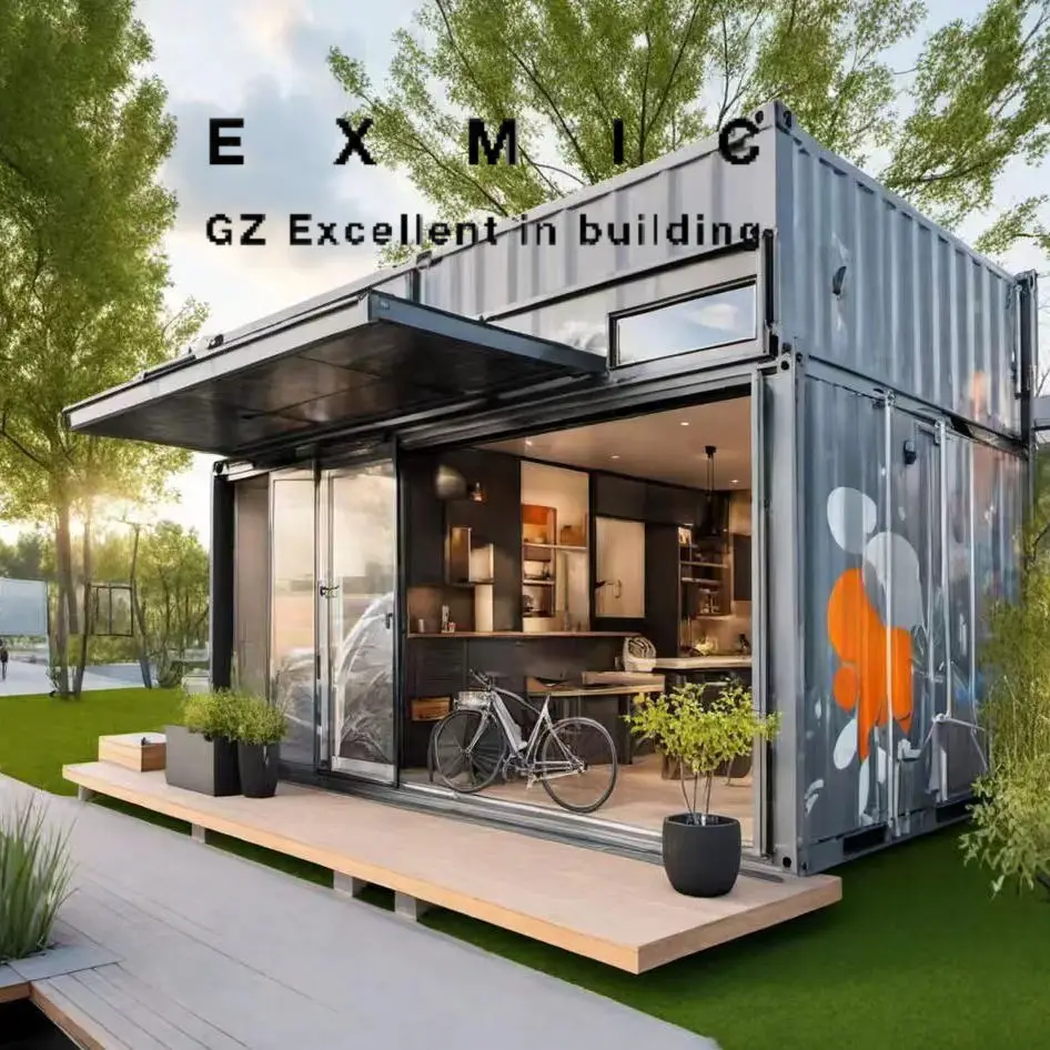 Practical and Modern Home Office Container House Mobile Workspace Designed for Hotels Made of Steel and Sandwich Panel