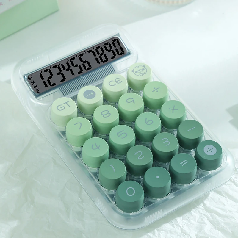 Scientific calculator 10 digits mini cute electronic calculator Advanced gradient colors office fancy stationery items