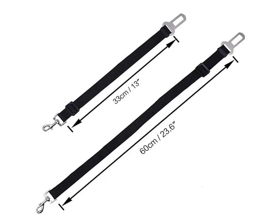 Pet traction leash nylon belt dog chest back belt suit dog seat belt