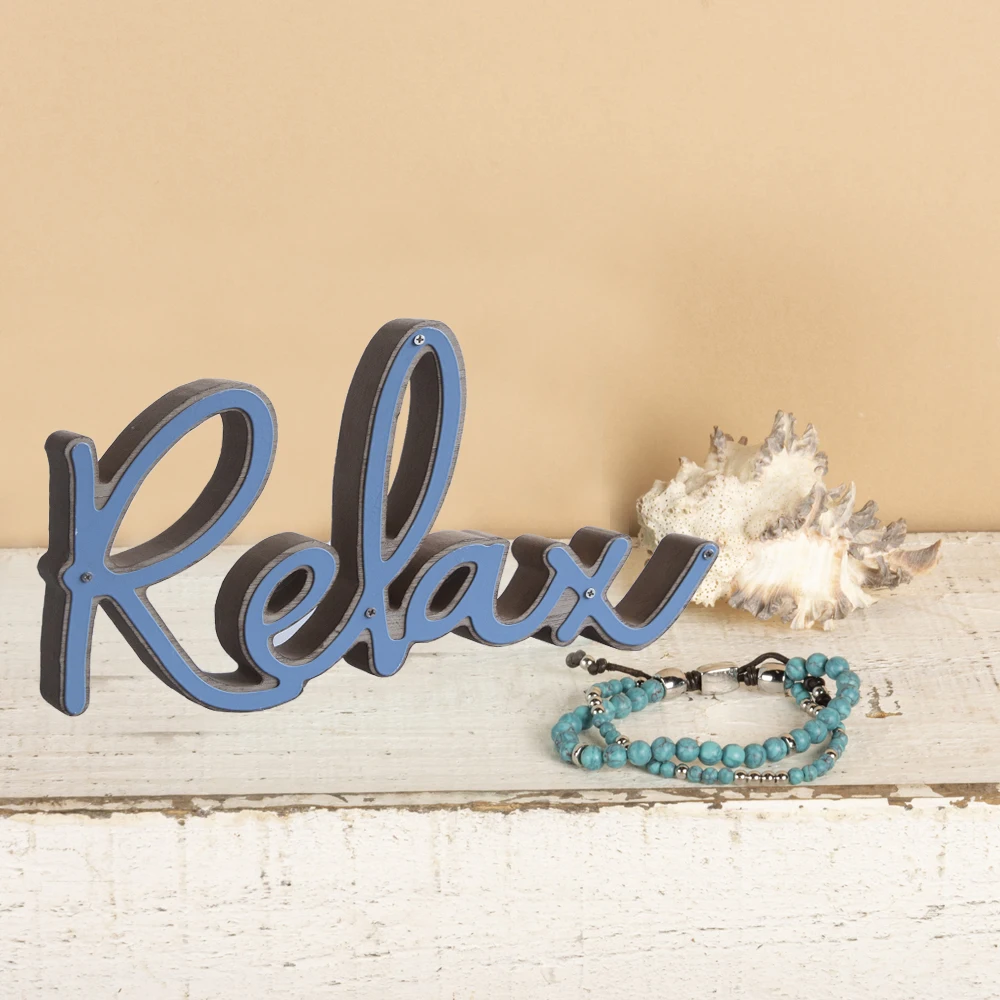 Customizable wholesale and design Desk home decoration of various words