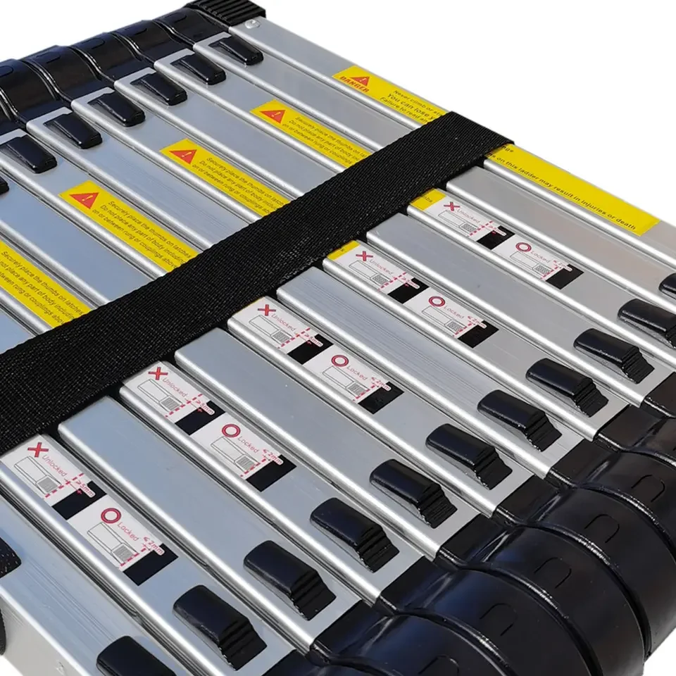 New Design 30cm 40cm Distance Retractable Cheap Low Price Aluminum Bamboo Telescopic Ladder