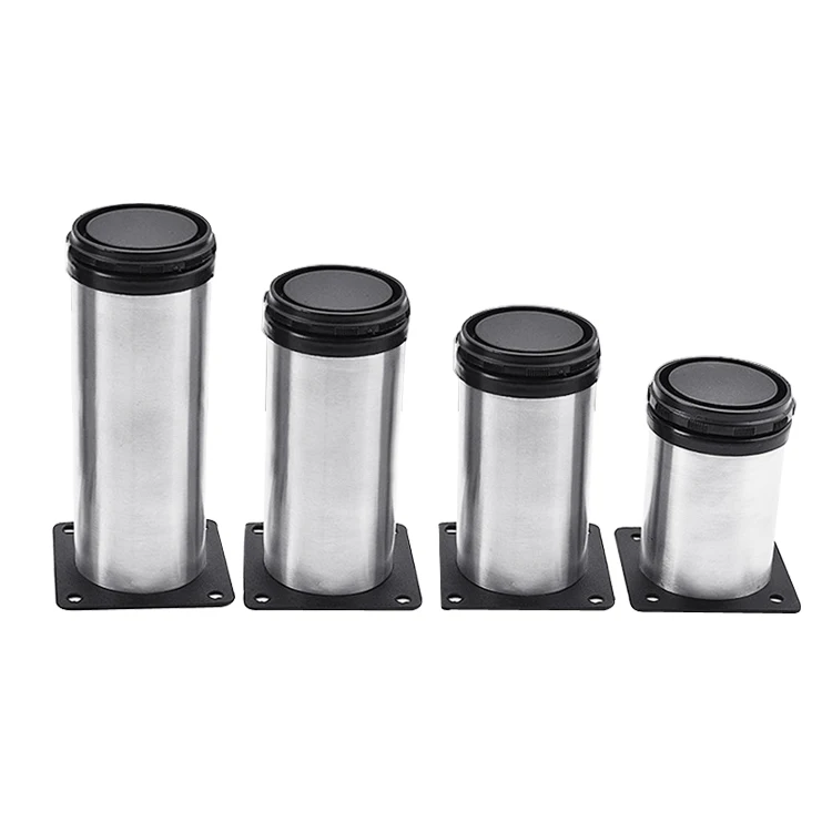 China Manufactory Stainless Steel sofa leg 10 cm for kitchen furniture cabinet metal legs long