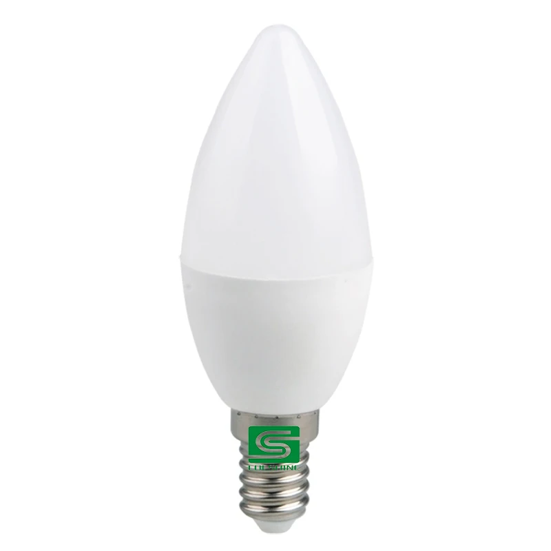 E14 LED bulb soft white plastic aluminum housing with CE LVD RoHS certificate