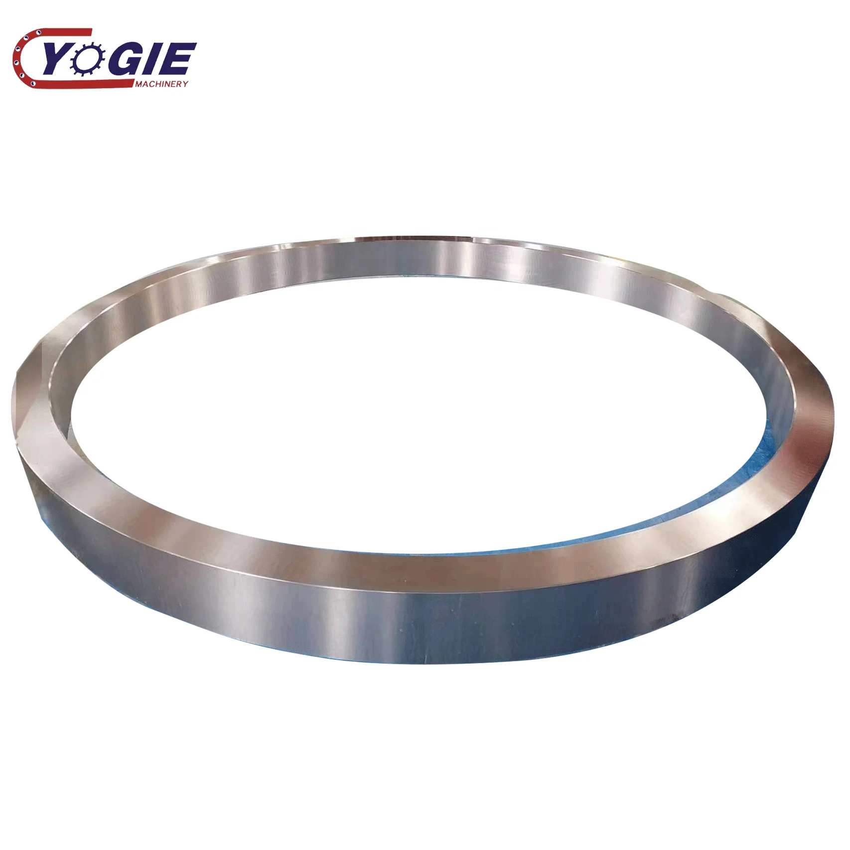 OEM Large Rotary Dryer Tyre / Rotary Dryer Riding Ring 42crmo alloy steel large casting rotary kiln tyre