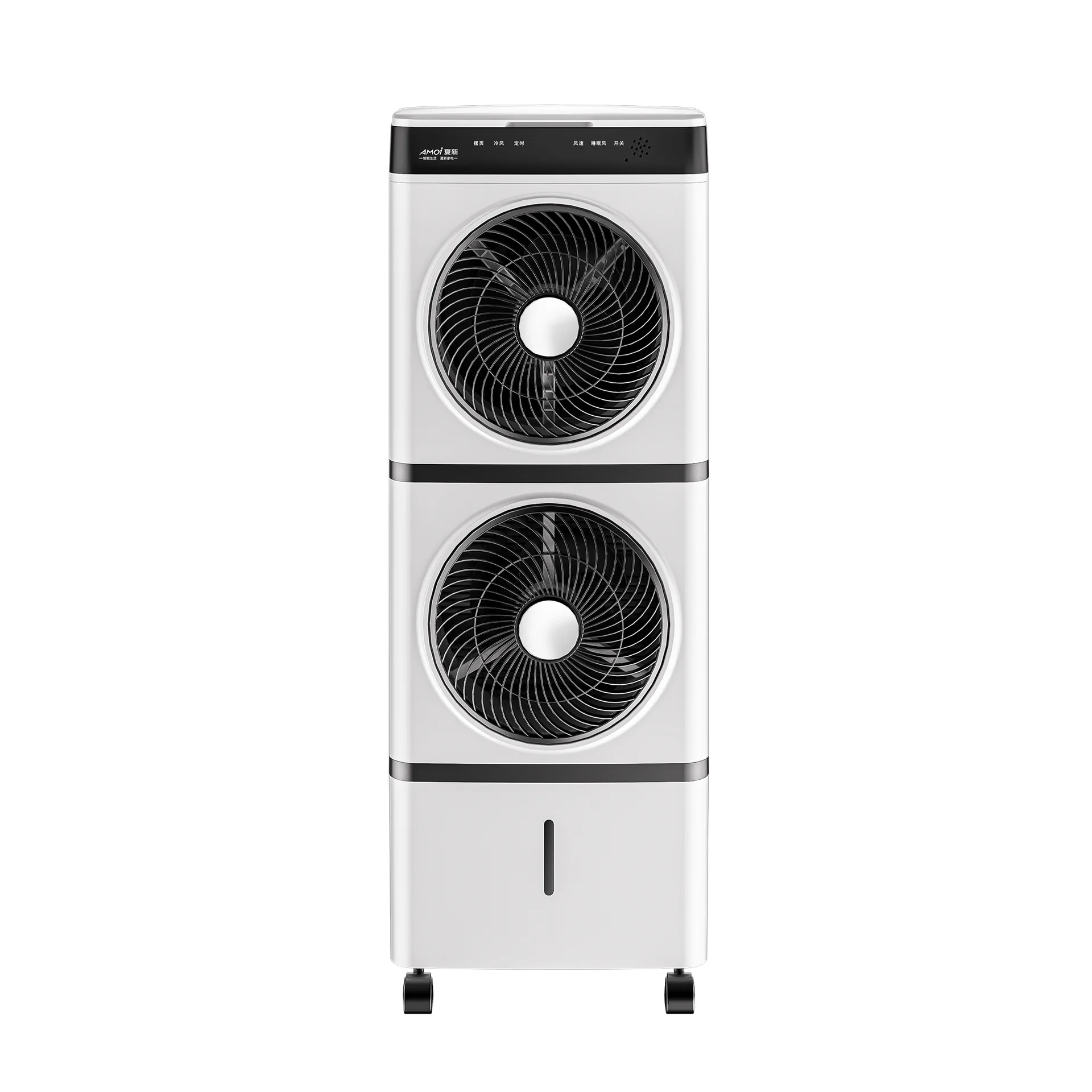 Wholesale Double Layer 14L Evaporative  Mobile Mechanical Floor Water  Air Cooling Fan Air Cooler For household