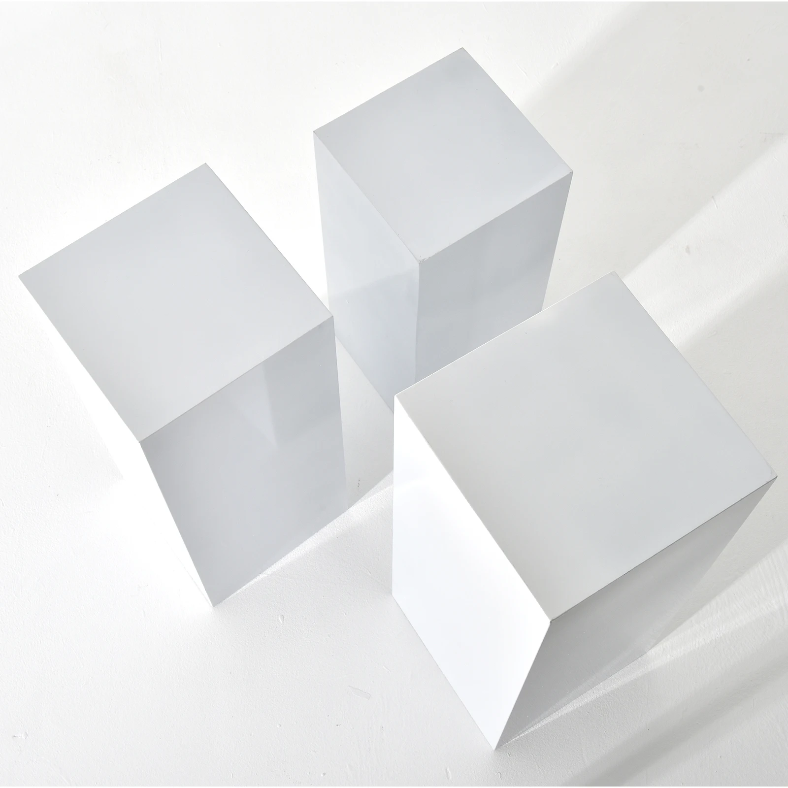 Cuboid Pedestal Stand Party Rectangle Dessert Table Display Boxes for Wedding Props Birthday Babyshower Party Event Decoration