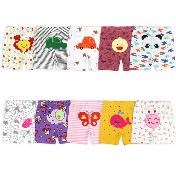  Горячая Распродажа одежды для мальчиков и штаны комплекты с мультяшными принтами Детские Модные хлопковые брюки девочек маленьких ясельного 5 шт./упак.