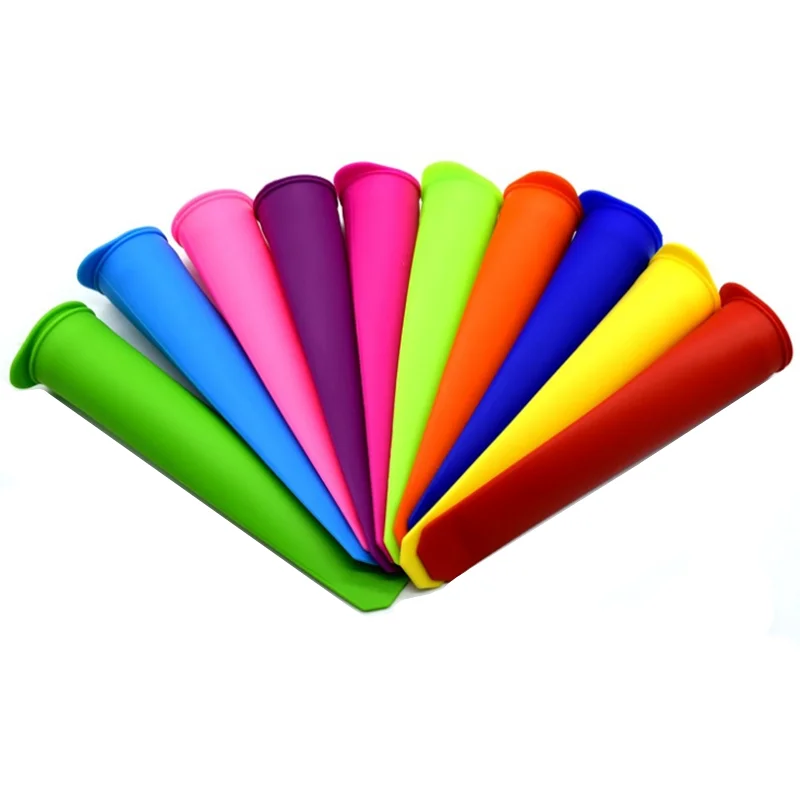 wholesale  Colorful Non-Stick Silicone Ice Cream Cone Molds