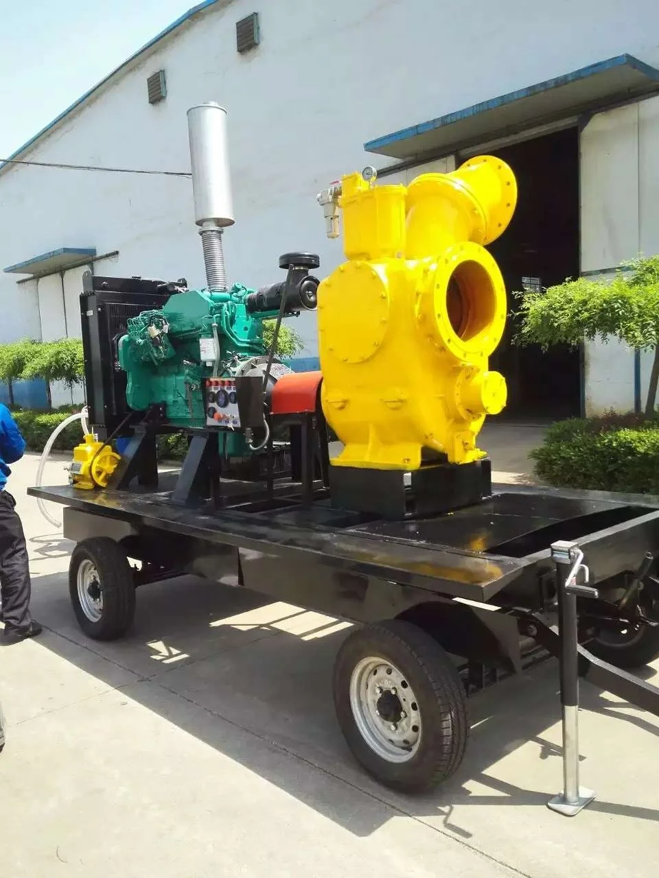 Good Guality 14 Inch 1500m3/h ZX Type Large Flow  Strong Self-priming Diesel  Pump Set