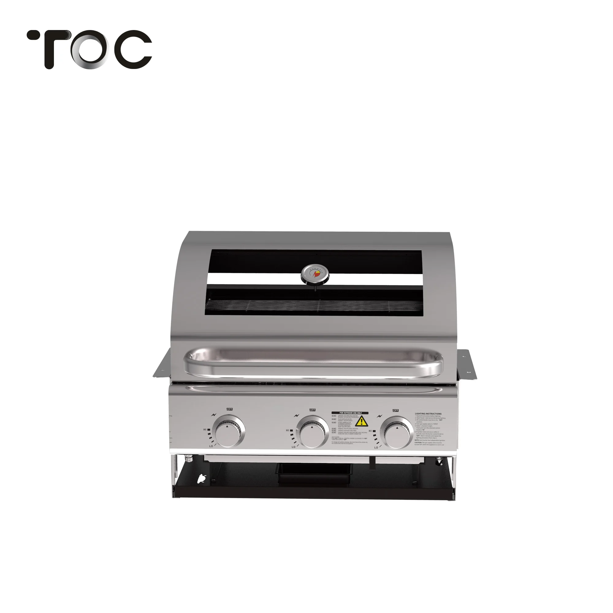 Sydney Series Commercial Outdoor Barbecue Homemade 3 Burner Built-in Gas Grill