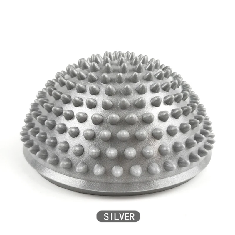 Factory Directly 16 cm Spiky Massage PVC Balance Half Ball Inflatable Fitness Exercise Balance Physical Ball