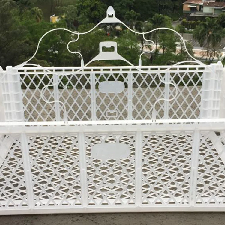 High Quality Avocado Basket Plastic Foldable Crates Ventilation Holes for Vegetables and Fruits