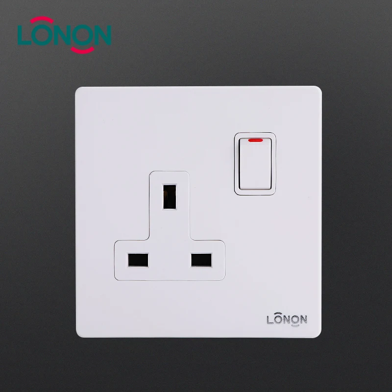 Эффективной отель домашнего использования ПК 250 В 1 Gang 13A DP евро электрические розетки и коммутаторы