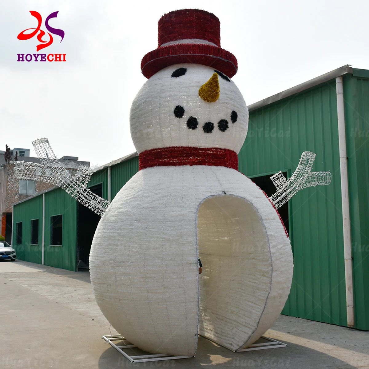 Decor Gigant Light up 3D LED Motif Outdoor Christmas Snowman