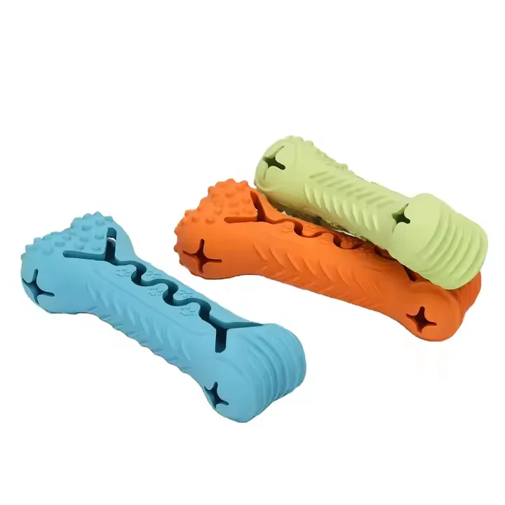 Новый дизайн резиновая жевательная игрушка в форме кости для кошек и собак чистки зубов здоровья полости рта