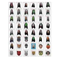 Custom high-quality cheap Halloween role-playing costumes party horror pumpkin men and women 3d ghost mask