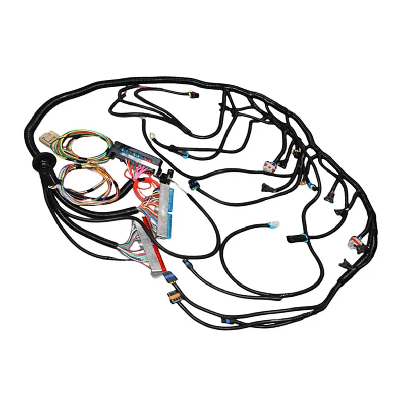 4L80E 4.8 5.3 6.0 DBW 03-07 LS Vortec Stand alone Wire Harness Drive by wire waterproof fuse box1210