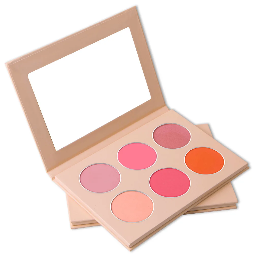 
Nude Natural Makeup Bronzer Blusher Palette Private Label Blusher For Facial Blush 