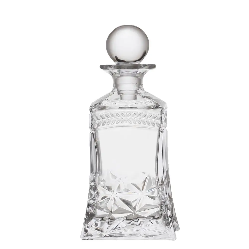 Samyo clear lid support custom logo whiskey decanter