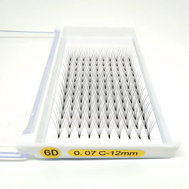 Оптовая продажа, готовые объемные ресницы, 3d 6d c curl, 0,07 готовые ресницы для наращивания, российские объемные ресницы, упаковка