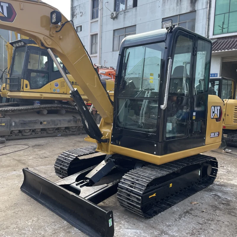 Low Price Used 5.5 Ton Mini CAT 305.5 Crawler Excavator With Hydraulic Thumb Caterpillar 305.5E2