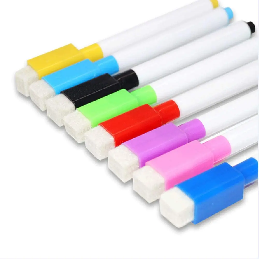 Magnetic Dry Erase Low Odor Whiteboard Markers Pen With Erasers For Kids Teacher Supplies Class