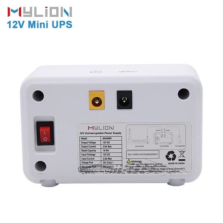 Портативный небольшой размер мульти выходы DC Online 5v 12v Mini UPS для WiFi маршрутизатора модема камеры CCTV точка доступа