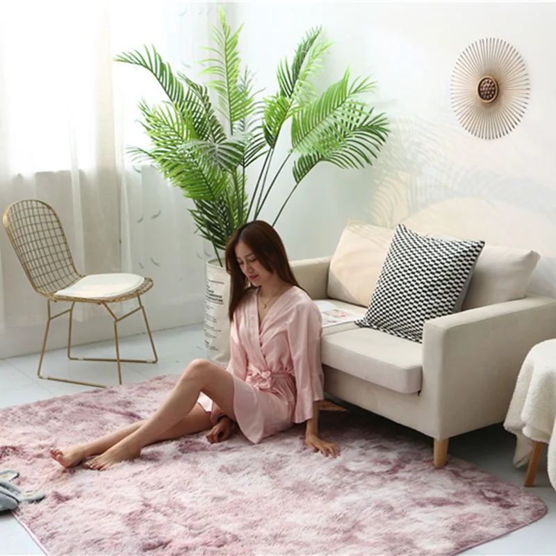 Новый квадратный напольный коврик для окрашивания волос, ковер для гостиной, напольный коврик