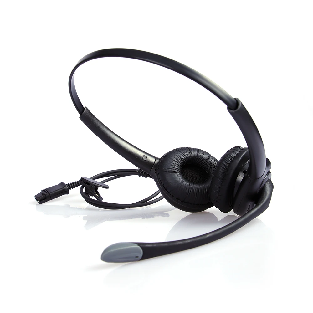 
High quality noise cancelling Binaural Call center USB headset with PLT QD(Quick-disconnecting) 