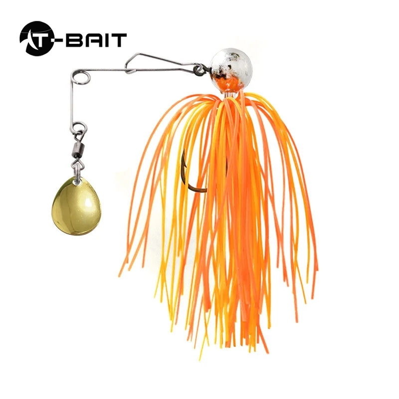 Wholesale In Stock Rubber Jig Fishing Lure 3.5g 5g 7g 10g 14g 20g 30g Lead Head Hook With Silica Wire Bait With Spinner Tackle