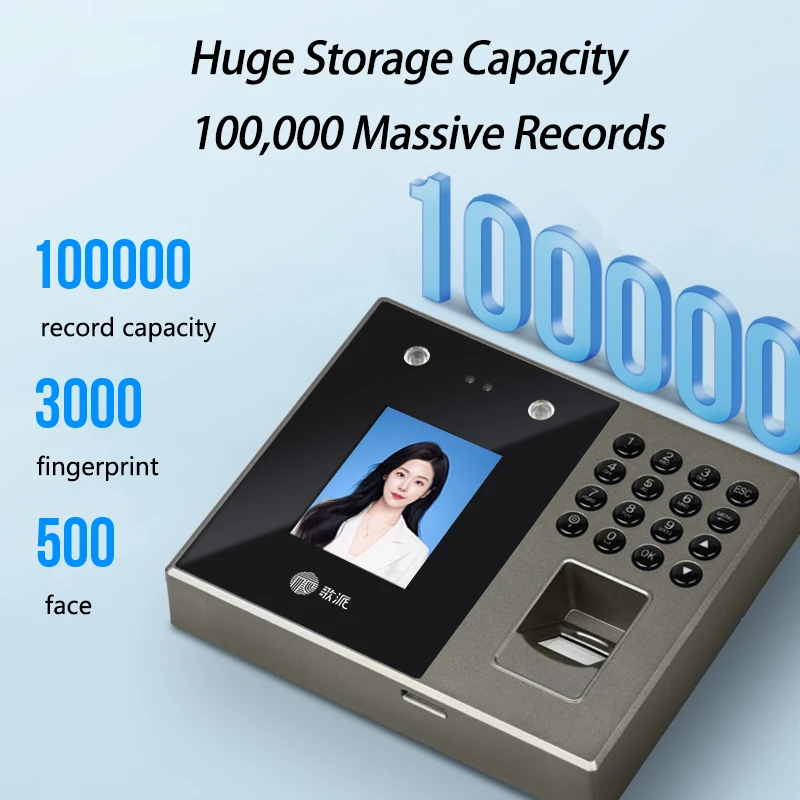 Biometrics Attendance Management System USB Flash Disk Palm Face Fingerprint Time Attendance Machine For Office And Factory