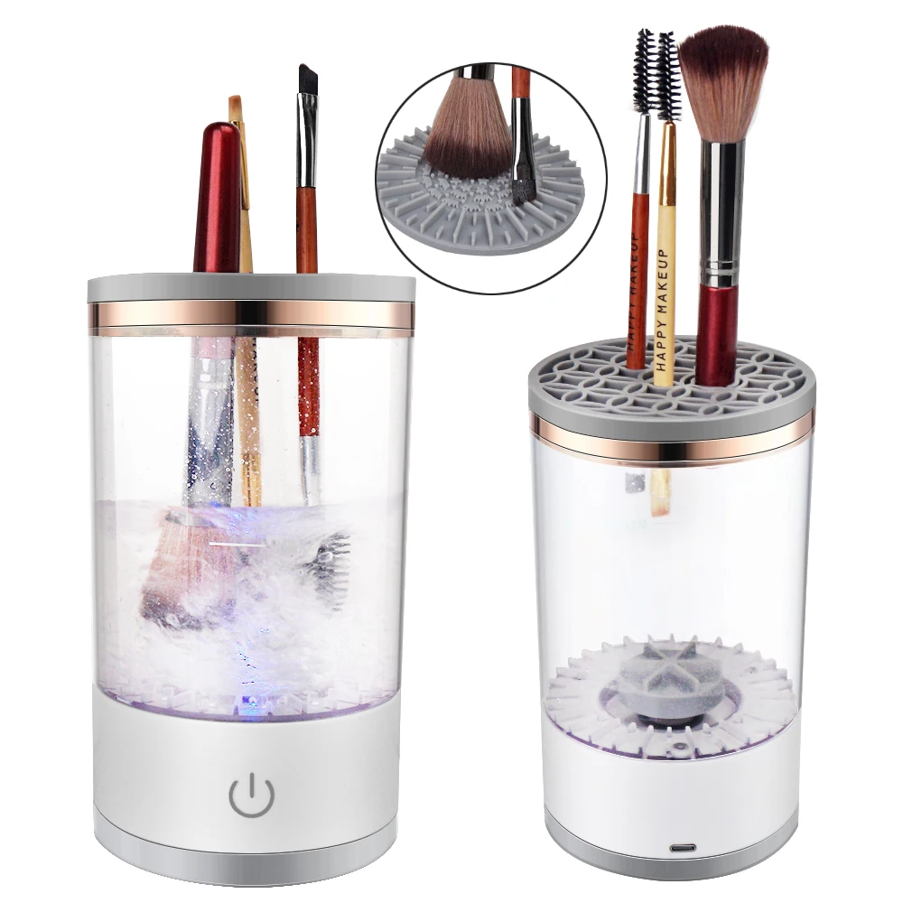 Makeup Brush Cleaner Machine with Brush Clean Mat