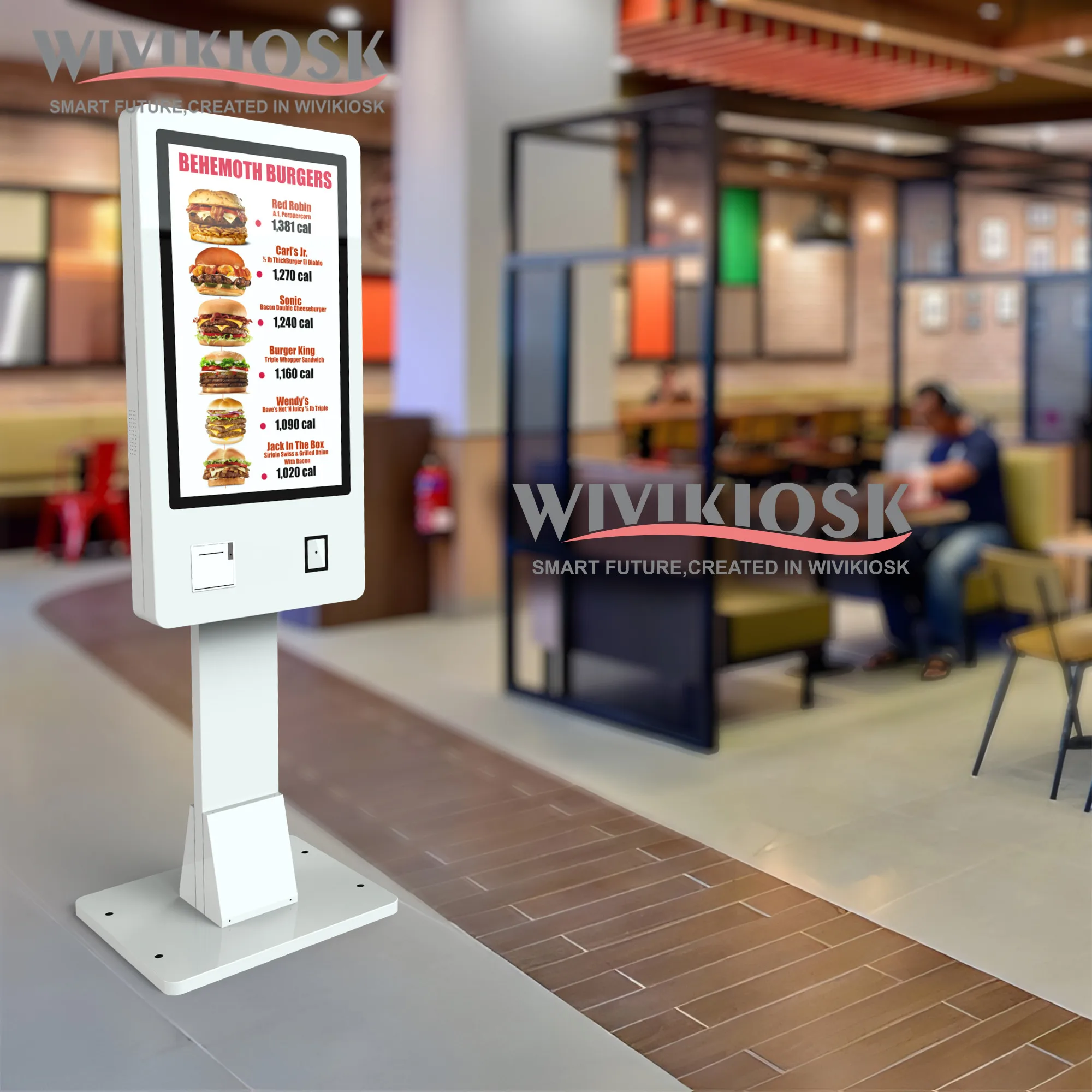 OEM ODM Android 21.5 32 Inch Self Service Food Order Kiosk Payment Kiosks Self Checkout Self Ordering Kiosk In Restaurant