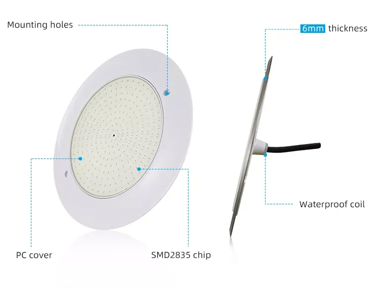 Hot Selling IP68 Pool Lamps Dimmable Led Pool Light Rgb Par56 Led Swimming Pool Lights 12W 18W 25W 35W