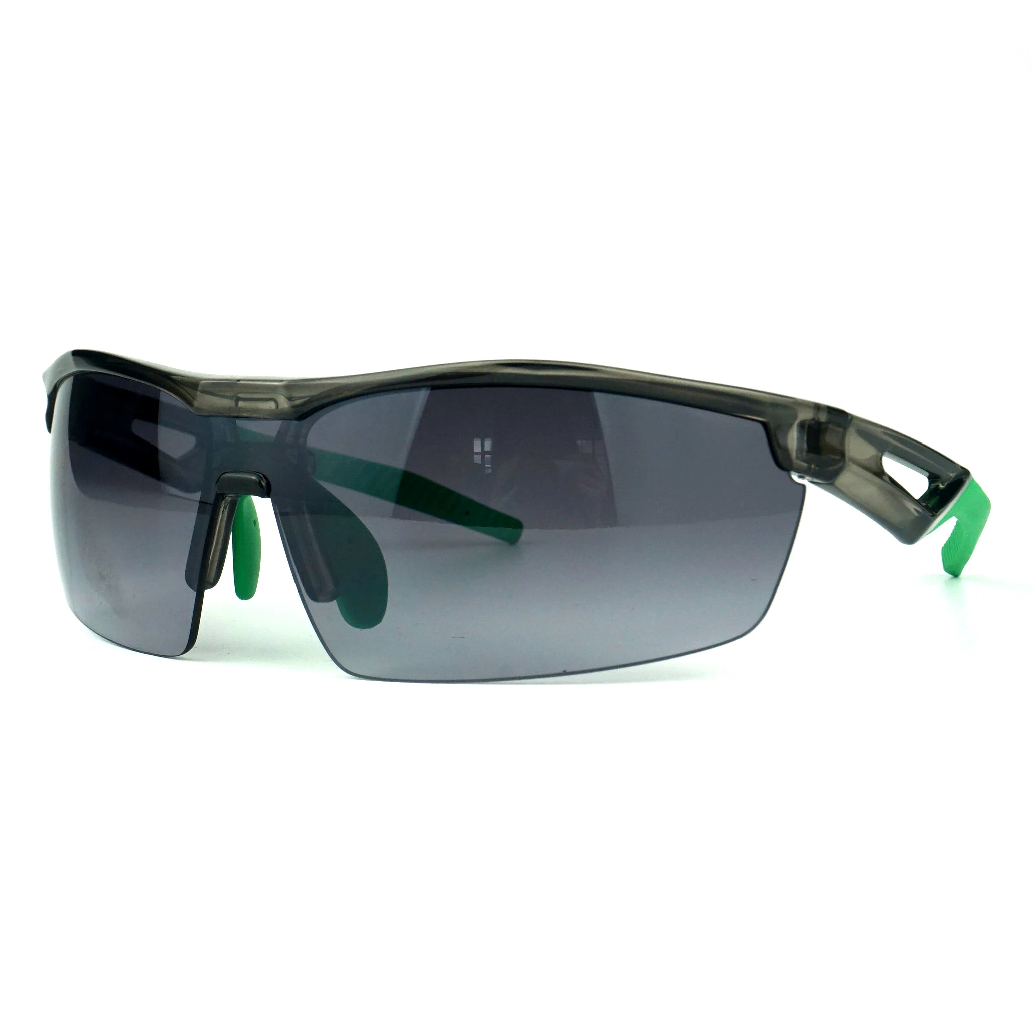 Soft TPEE blue green  frame tpe sunglasses one piece sport sunglasses cycling with one piece lenses