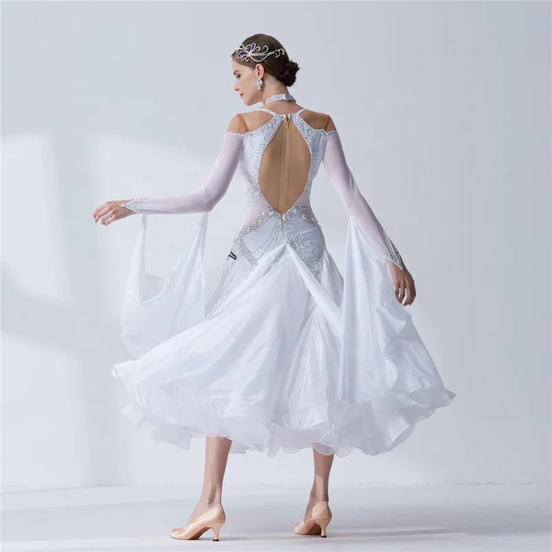 B-19374 Fashion Sexy Lady Ballroom Dance Competition Dresses Women Standard Ballroom Waltz Dress Waltz Tango Costume Dresses