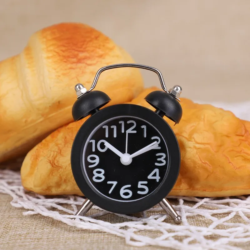 Best Price Circular Multi-function Alarm-Clock-Metal 1.5Inch Traditional Alarm Table Clock