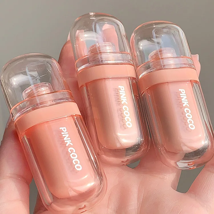 Pinkcoco Popsicle Mirror Lip Glaze Water Light lip Oil Moisturizing Quick-drying Film-forming Nude Lip Gloss Wholesale