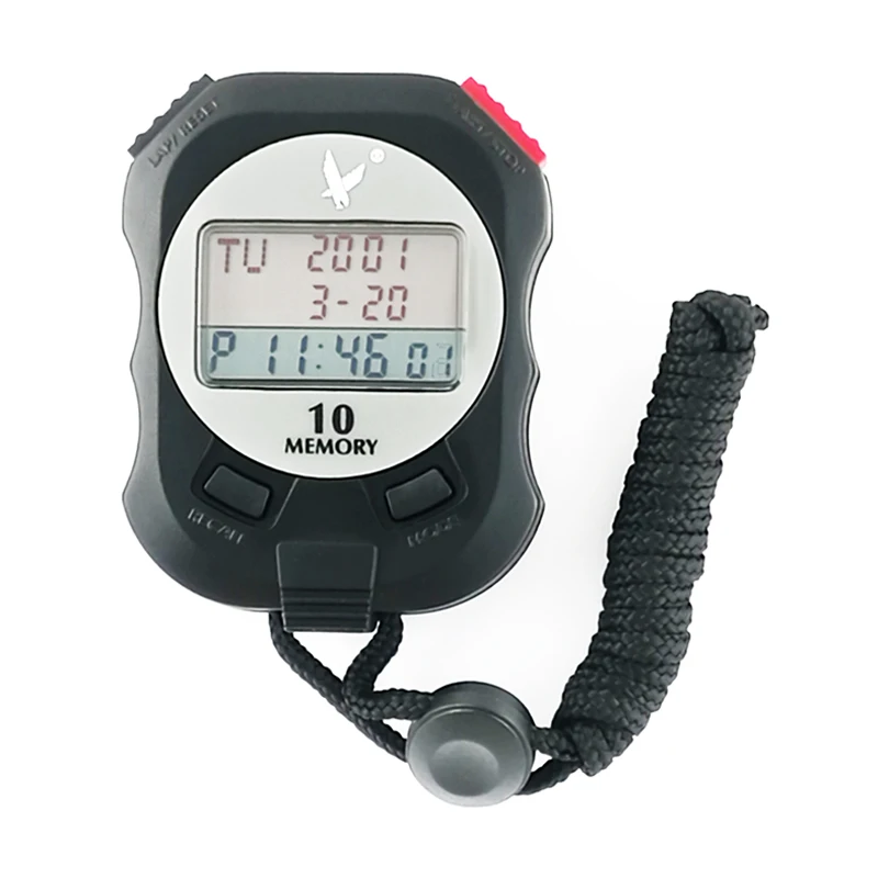 Hot selling cheap 3 rows large display 1/100 sec digital sports stopwatch