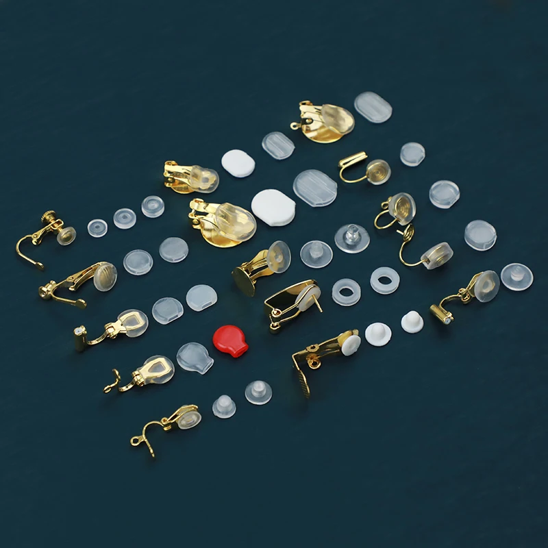 Hot selling cushion pad for earring ear clip  anti-pain pad soft rubber jewelry earrings accessories