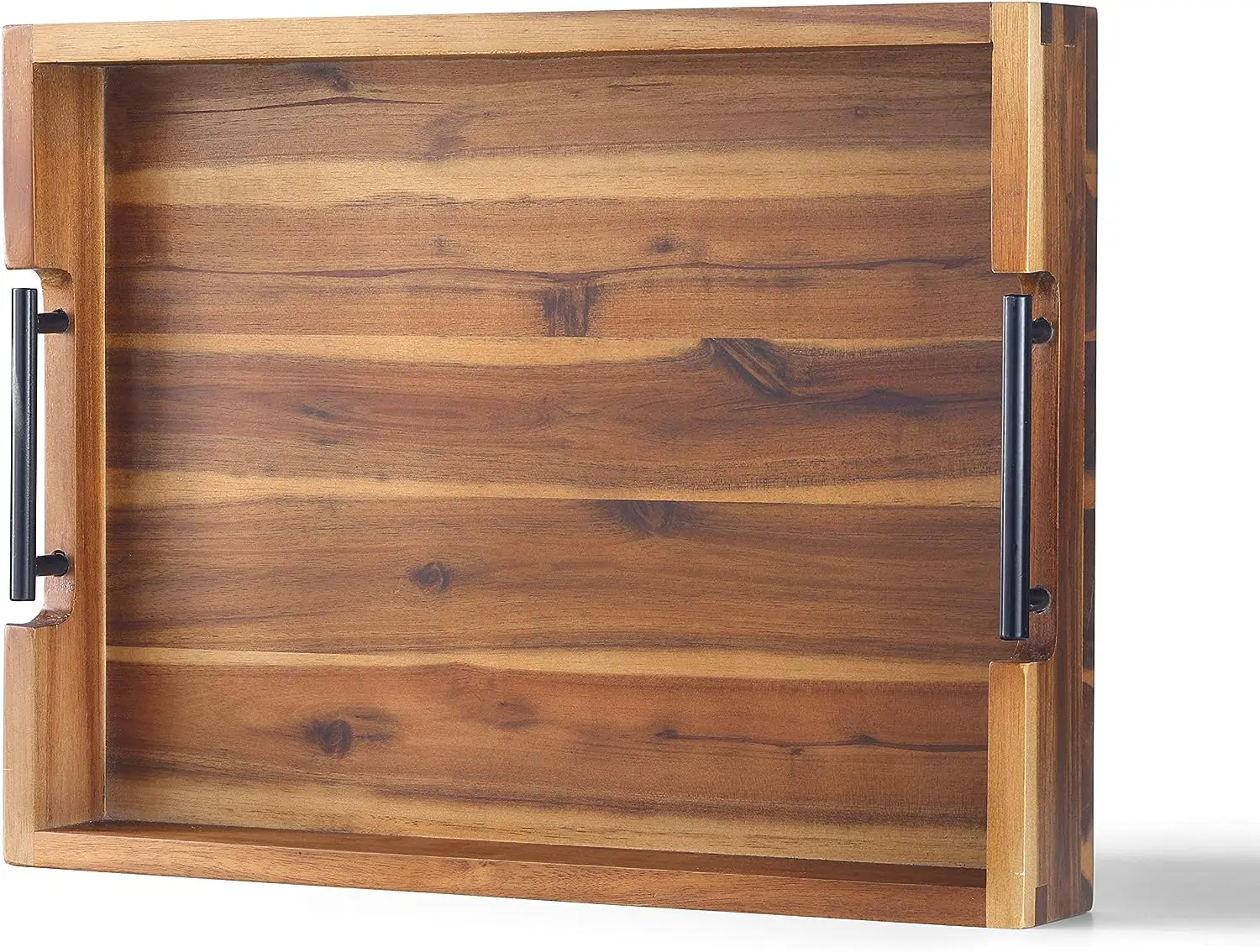 Wholesale Logo Cheap Price Wood Bamboo Rectangle Food Breakfast Party Serving Tray