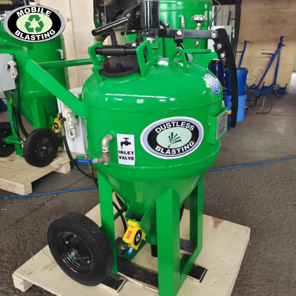 paint powder coating stripped Dustless Blaster pot / dustless blasting machine