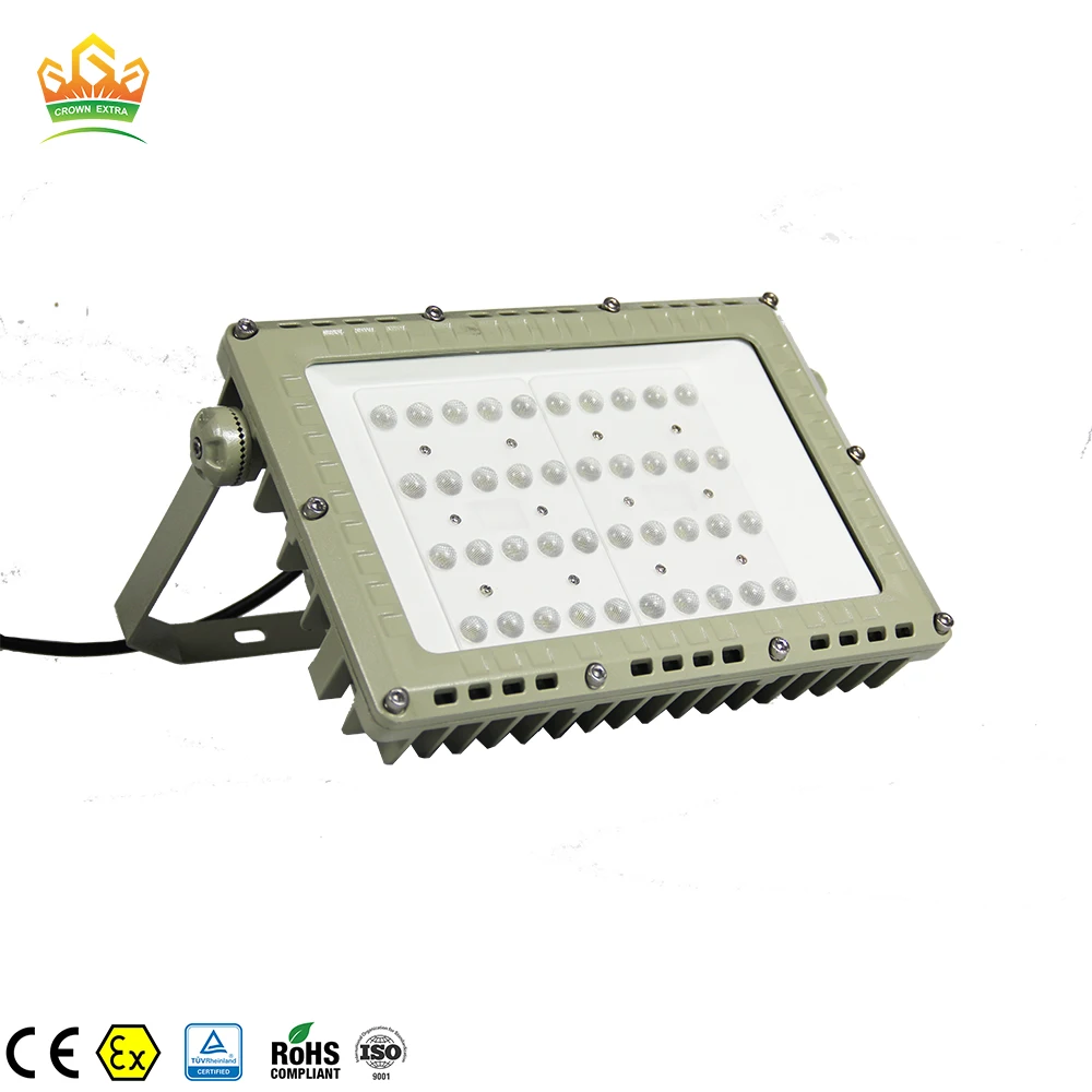 ATEX High lumen Led Explosion Proof Lighting Fixture IP66 LED Explosion Proof Flood Light for Industrial Warehouse
