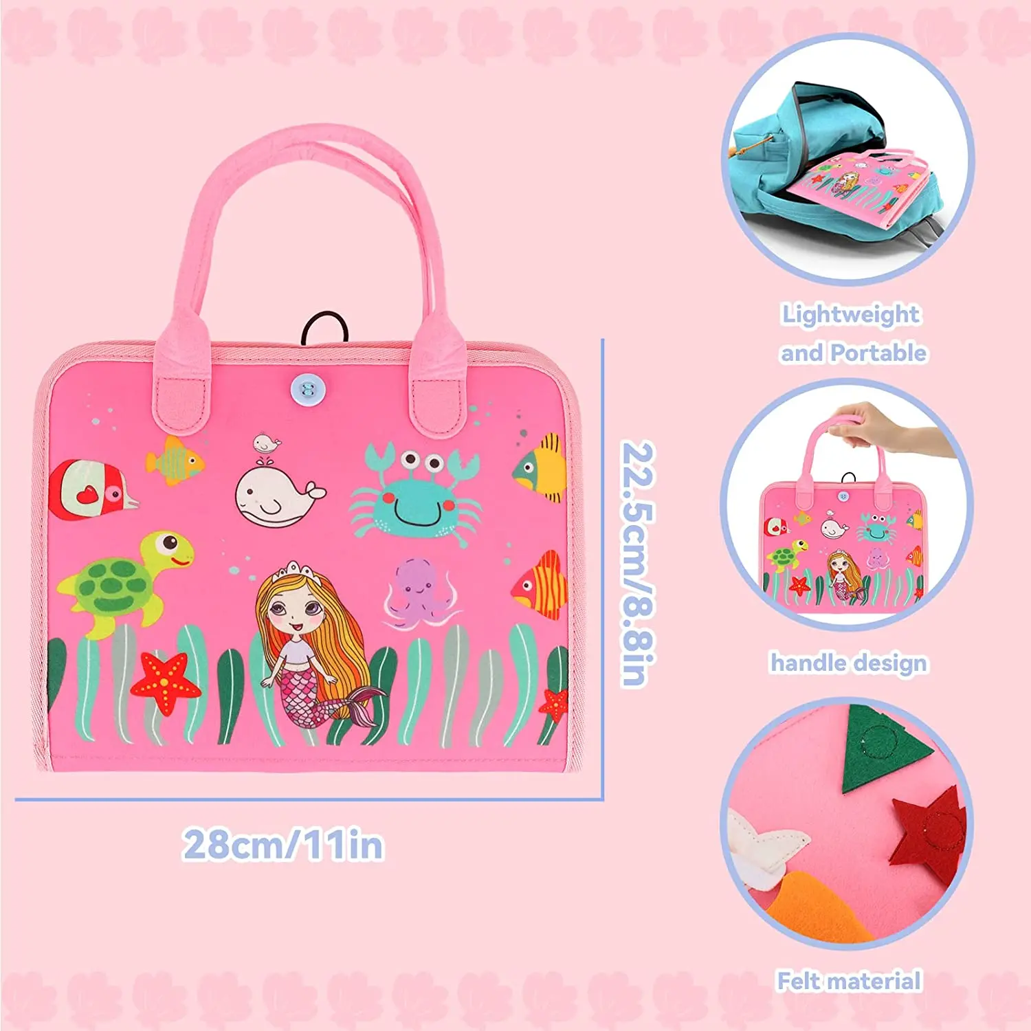 Custom Children Book Busy Board For Toddlers, Montessori Toys Busy Book Momtessorie Quiet Book Busy Board Toys