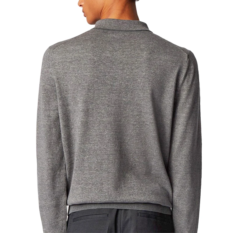 Luxury Original Thick Work Bamboo Pima Cotton Embroider Knitted Male Polo Shirt