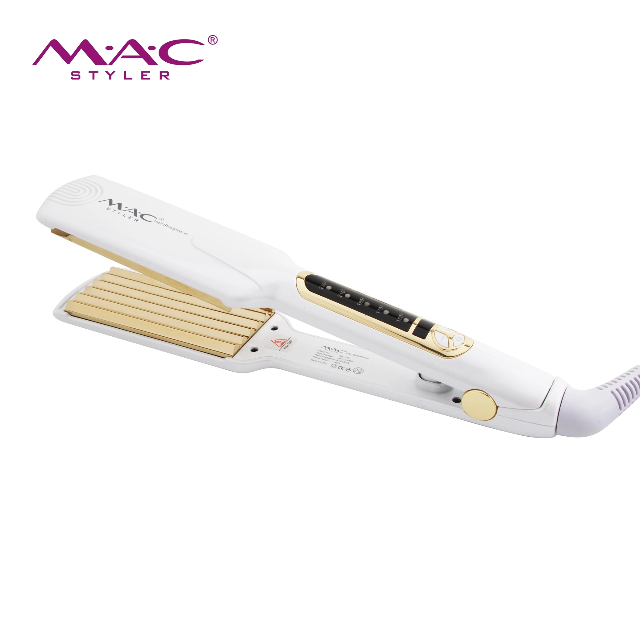 Professional Salon Hair Wave Irons Hair Crimper Irons Curl Corn Hair Straightener Wholesale