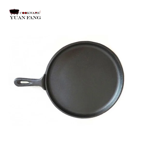 Preseasoned 27CM Kitchen Accessories Cookware Round Frying Pans Cast Iron Black Indian Dosa Tawa Pan In Nonstick
