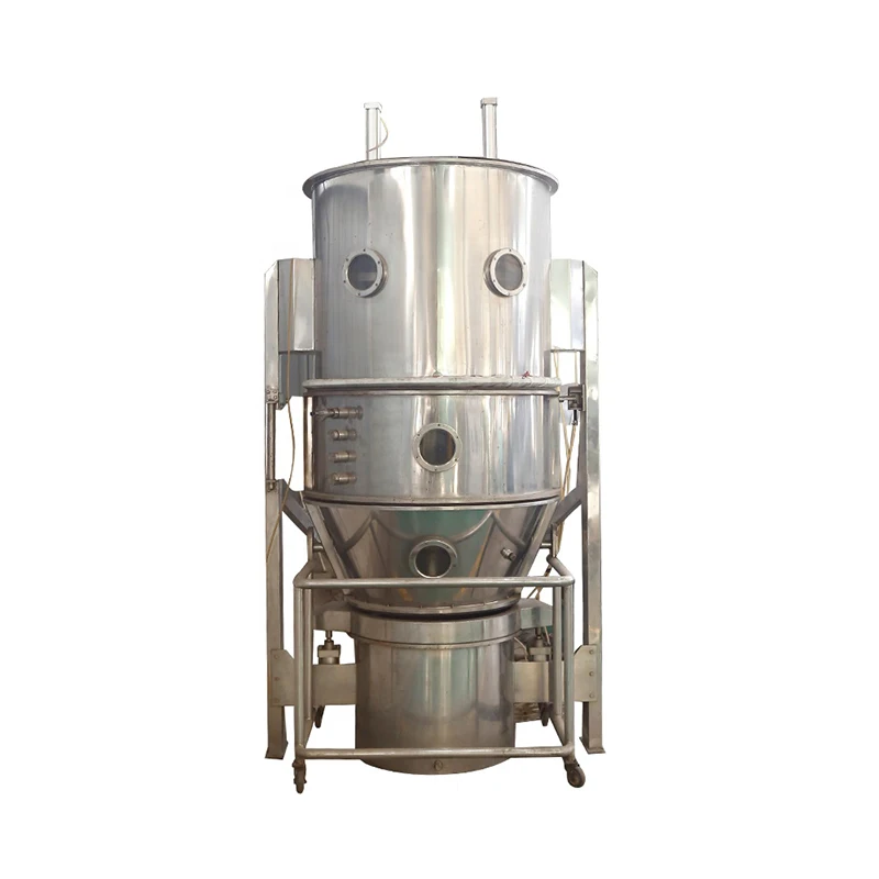 Automatic Artemia Cyst Vertical Batch Fluid Bed Infusion Granulator Dryer Machine For Salt Pharmaceutical