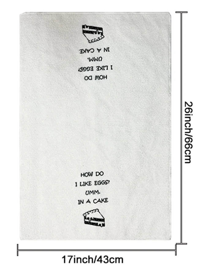 Set of 4 Thickness Chicken White Absorbent Kitchen Towels Cloths for Coffee Tea